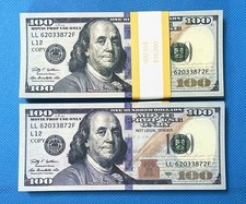 Fake Prop Replica Money Movies Games Prank NEW 100 Bills Bundle of 3 30,000