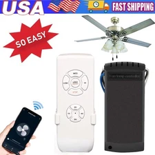Universal Wireless Remote Control and Receiver Kits for Ceiling Fan Lamp Home