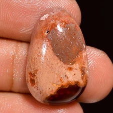 Natural Mexican Fire Opal Fancy Cabochon Gemstone 18.5 Ct. 23X15X8 mm GC-20740