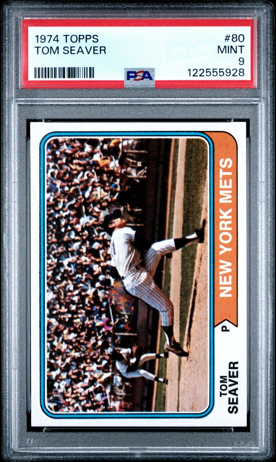 1974 TOPPS #80 TOM SEAVER PSA 9 MINT