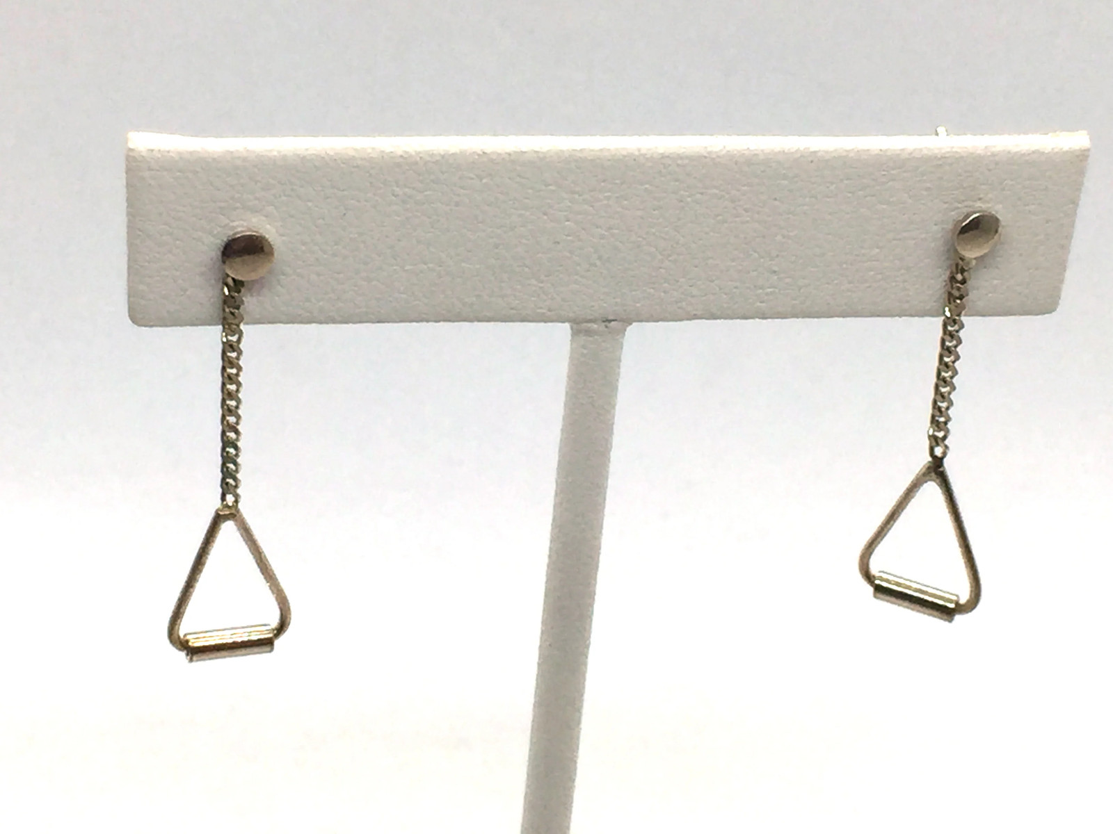 Solid Sterling Silver Post Dangle Earrings - image 3