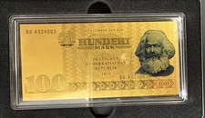 999 Gold Note 1/2 Gramm Barren DDR Hundert Mark Deutschland Anlage