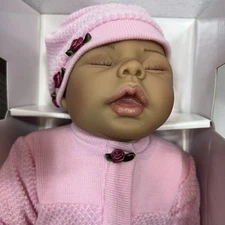 Kymberli Durden Pink Rose Newborn Baby Doll 19' Paradise Galleries vinyl