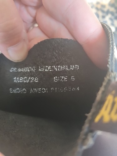 Vintage Dr Martens 14 Loch Schnallen Stern Öse Größe 5 Made in England Exc Rare - Bild 10 von 10
