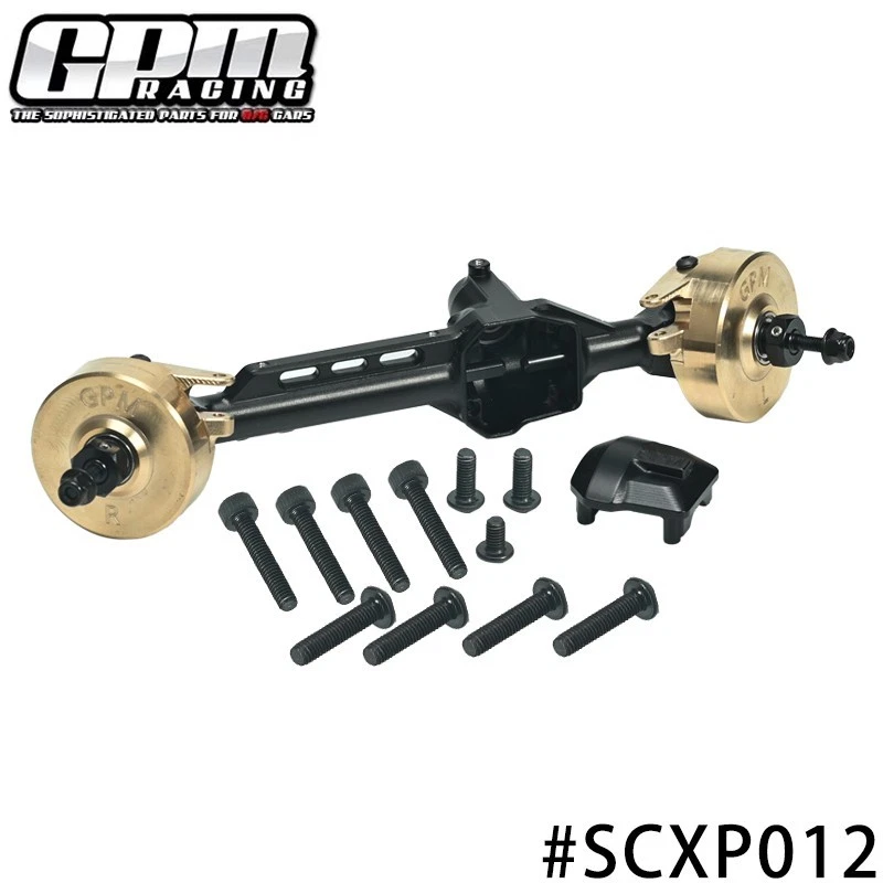 GPM Alu 7075 Brass Front Straight Axle Housing AXIAL 1/10 SCX10 Pro - Image 2 of 4
