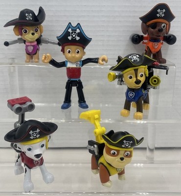 Paw Patrol Pirates Pups Action Pack Collection Figures Lot Of 6 Skye ZuMa Ryder