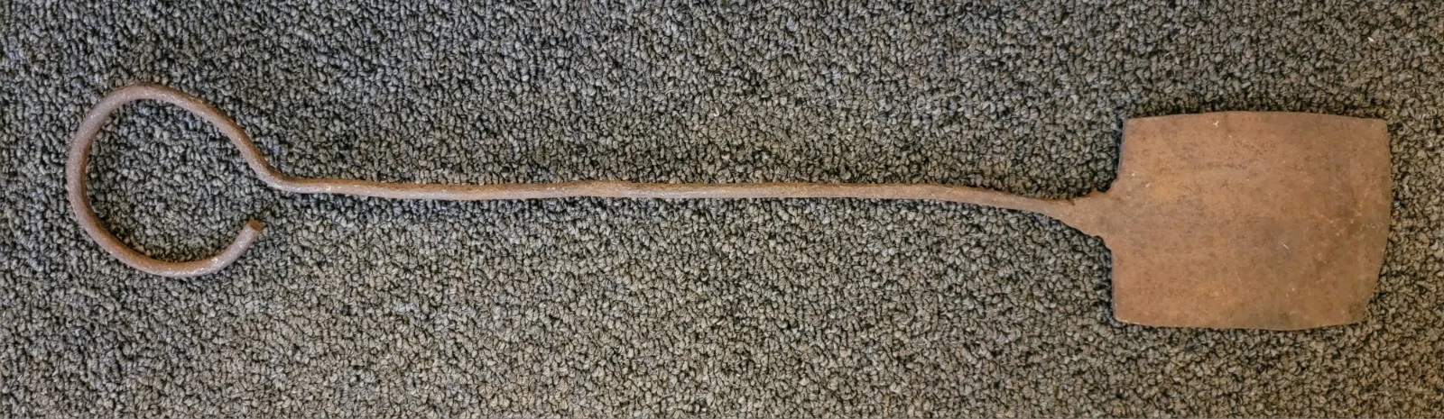 Primitive Blacksmith Forged Wrought Iron Scraper Knife with Loop Handle 23"
Opens in a new window or