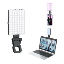 Selfie Light with Front Back Phone Clip High Power 80 LED 2000mAh Rechargeable