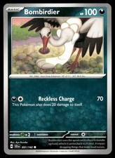 Bombirdier 97/142 Pokemon Card Stellar Crown Common 100 HP Lightly Played PD