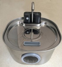 Cat/Dog Drinking Water Fountain Wireless Cordless, Ultra Quiet, Stainless Steel