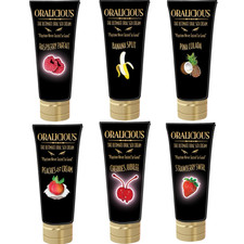 ORALICIOUS, INTIMATE AROUSAL FLAVORED KISSABLE PLEASURE GEL, CHOOSE FLAVOR.