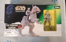 Vintage Kenner Star Wars Power Of The Force Luke Skywalker And Tauntaun