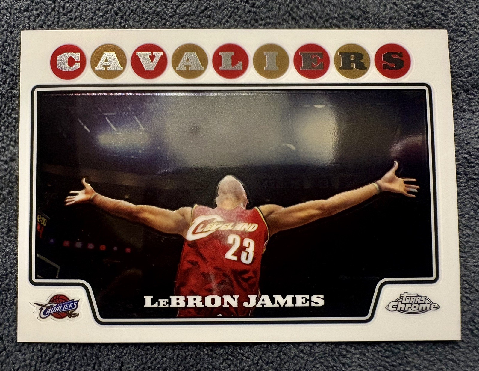 2008-09 Topps Chrome LeBron James #23 Chalk Toss Cavs Nm/Mt