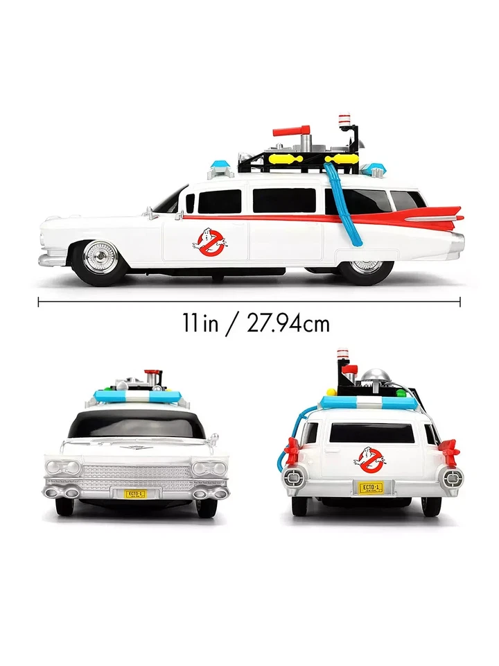Jada Toys Ghostbusters Ecto-1 RC 1:16 Radio Control Car – Efecto Luces y Sirena - Imagen 4 de 4