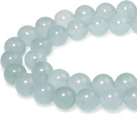 Perlen Zum AuffäDeln 8Mm 43 StüCk Graublaue Jade Edelsteine Perlen Mit Loch Natü