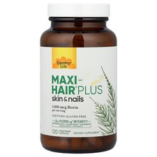 Country Life Maxi Hair Plus 120 Vegetarian Capsules B Corp, Gluten-Free, GMP