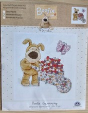 Counted Cross Stitch Chart:  Boofle Gardening 