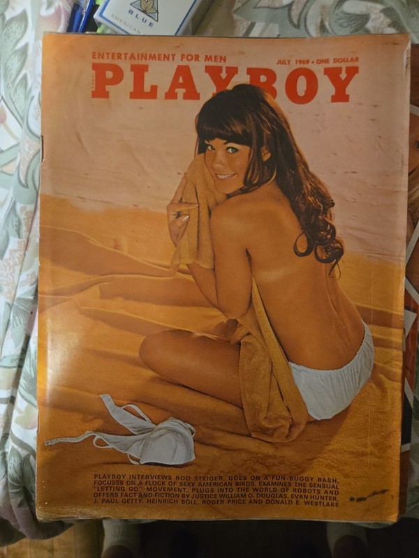 Vintage PLAYBOY Magazine July 1969 Barbi Benton, Rod Steiger W Centerfold VG