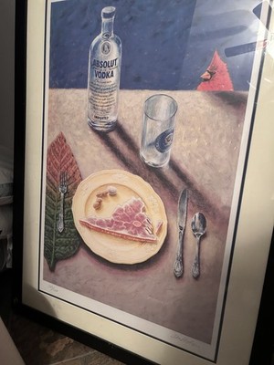 Absolut Vodka Virginia Lithograph Print by Mike Hodges Signed Numbered Framed