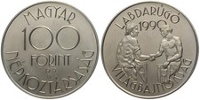 Hungary - Hungary 100 Huf 1989 - Wearable 1990 Italy Km# 668