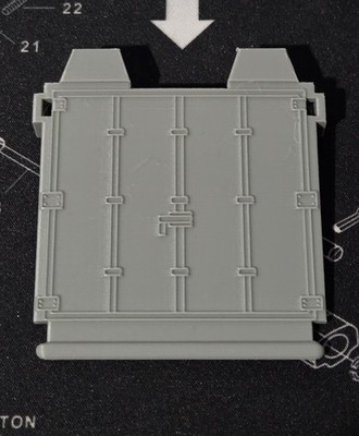 3D PrintedTransformers 25th Anniversary G1 Optimus Prime Light Gray Trailer Door