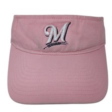 M Sun Visor Cap Pink One Size Adjustable Strap Lightweight Genuine Merchandise