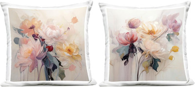Traditional Neutral Blossoms Outdoor Pillow Set by Irena Orlov - 2 Pack