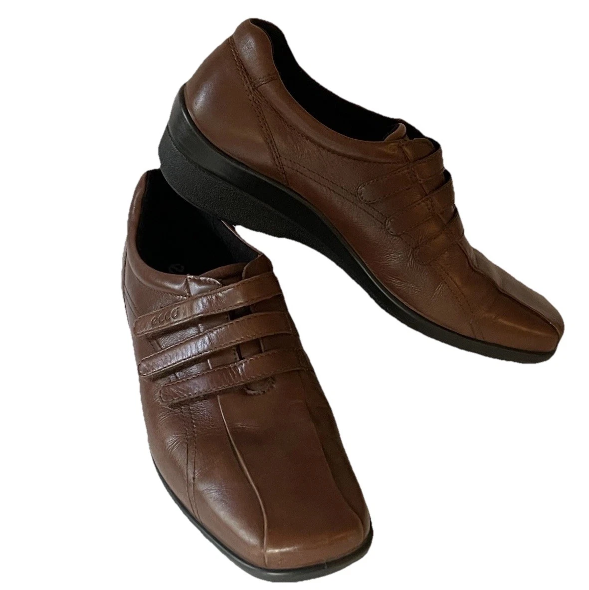 Scarpe da passeggio Ecco casual con zeppa donna EU 40 9 9 5 US in pelle marrone