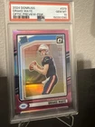 2024 Panini Donruss Drake Maye Patriots Rated Rookie #379 Pink Prizm PSA 10