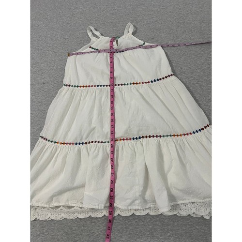 Matilda Jane Start Fresh Dress Size 12 White Tiered Fun in the Sun Sundress - Picture 7 of 11