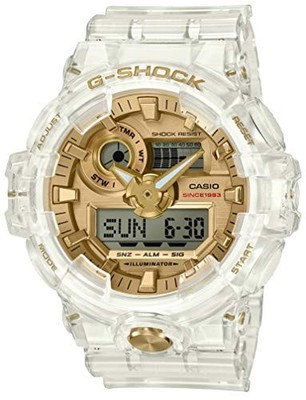 G-SHOCK GA-735E-7AJR Glacier Gold Men's Clear Skeleton 20BAR Shock Resistant Wa