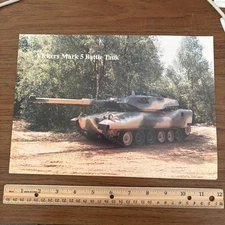 VTG Vickers Mark 5 Main Battle Tank Military Vehicle Brochure GE Detroit Diesel