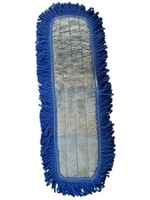 Microfiber Dust Mop Replacement Head Pad 18" Reuseable Blue Cotton/Polyester New