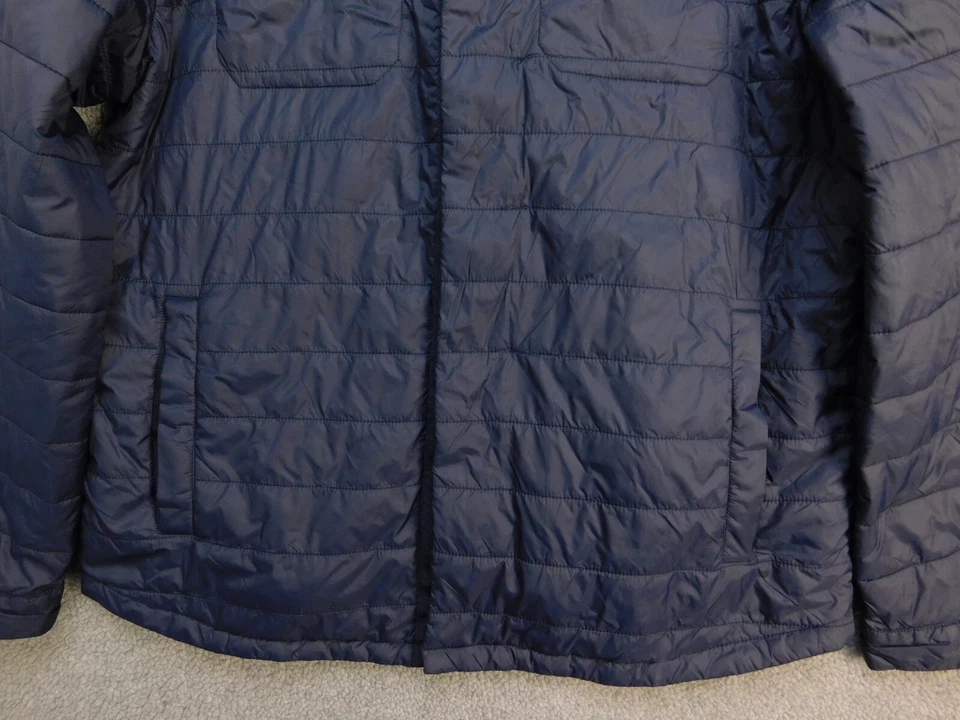 Slate & Stone Men's XL Navy Lightweight Quilted Puffer Coat Jacket - Image 3 of 4