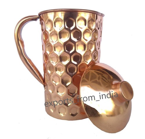 Bouteille D’eau En Cuivre Pur 950ml – Design Diamant, Isotherme, Bienfaits Ayurvédiques – Pour Santé Et Détox - 10