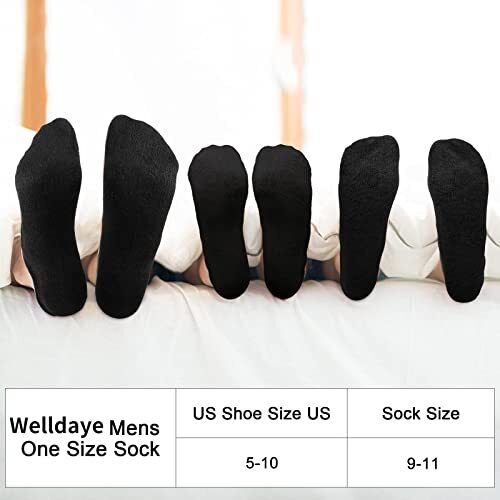 14 Paar tief geschnittene Knöchelsocken für Männer/Frauen dünne Sportsocke Pack 5-10 schwarz - Bild 4 von 5