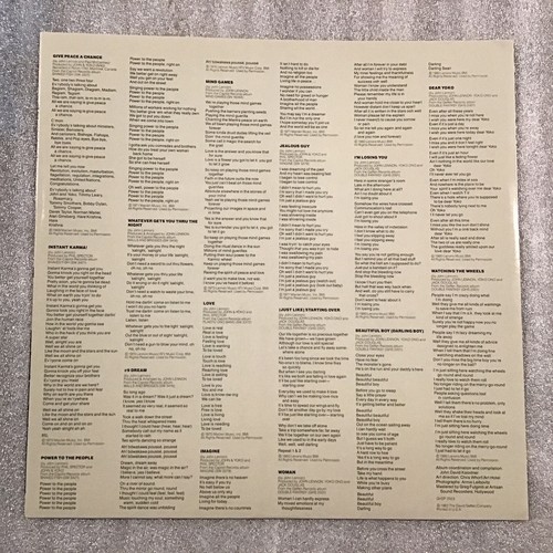 JOHN LENNON The Collection PROMO QUIEX II Audiophile 1982 GEFFEN Promotional - Picture 9 of 17