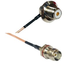 RG316 UHF Female Angle Bulkhead to TNC Female Small Bulk RF Cable Rapid-SHIP LOT