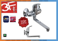 MISCELATORE RUBINETTO MONOCOMANDO LAVELLO CUCINA CANNA ALTA CROMATO MURO