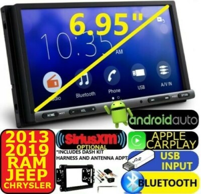 2013-19 DODGE RAM  JEEP GPS APPLE CARPLAY ANDROID AUTO CAR STEREO OPT. SIRIUSXM