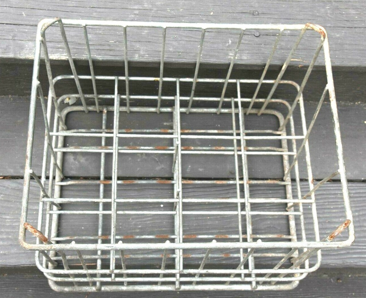 Milk Crate Wire divided Galvanized 12 compartment Heavy Duty