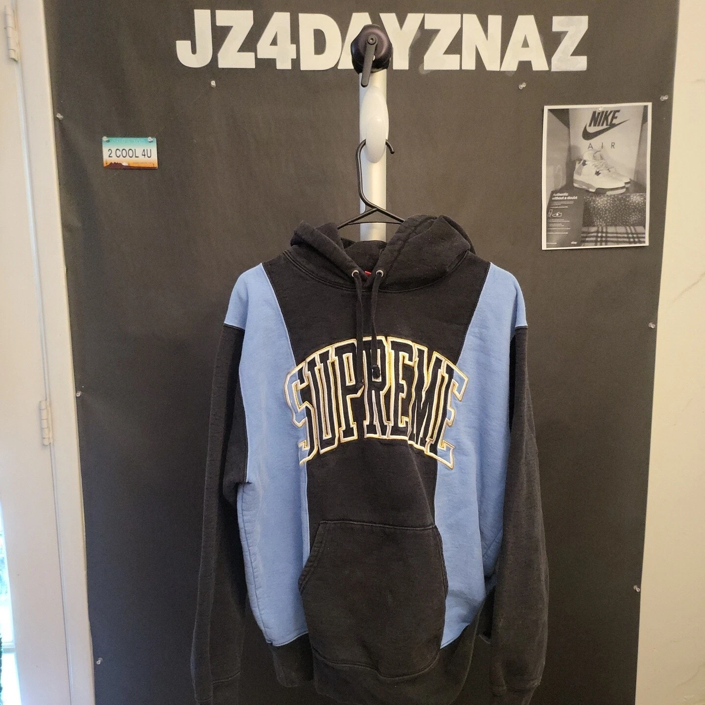GRAND   SUPREME sweat shirt à capuche arc lambrissé FW19 