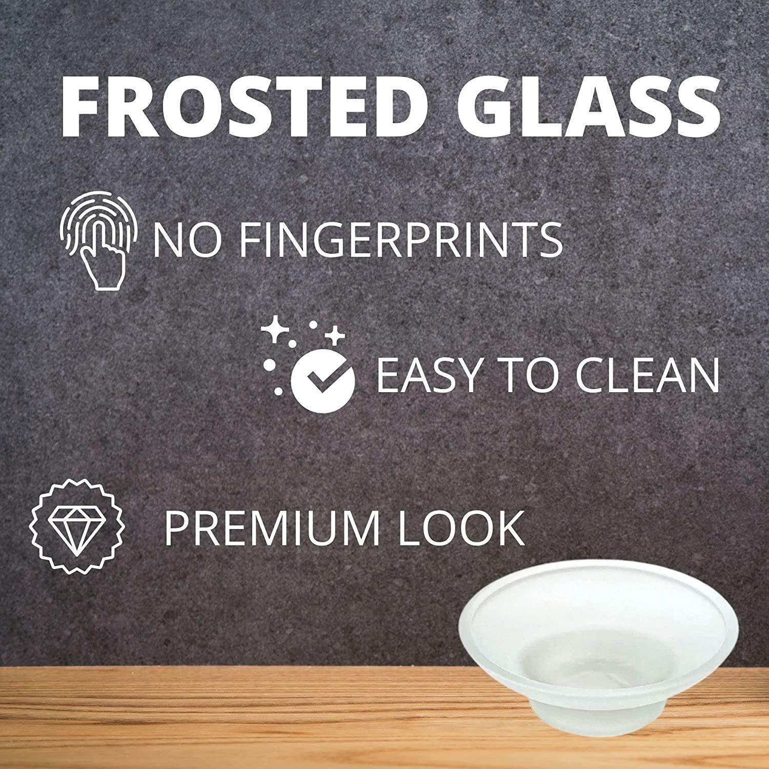 Soap Dish Replacement, Round, Frosted, Matt Glass Kapitan Glass eBay