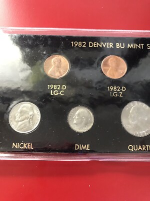 1982 D Brilliantly Uncirculated Mint Set Of 7 Coins BU | eBay