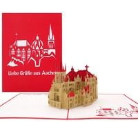 "Pop Up Karte \"Aachener Dom\" 3D GrußKarte Postkarte Aachen Souvenir"