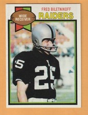 Fred Biletnikoff Oakland Raiders 1979 Topps #305 HOF Florida State Seminoles 9U