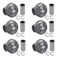 6 Piece Engine Piston Ring Set and 6 Connecting Rods for Jaguar Land Rover