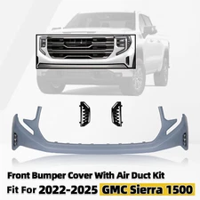 Front Bumper Cover With Air Duct Kit Fit For 2022-2025 GMC Sierra 1500 Primed