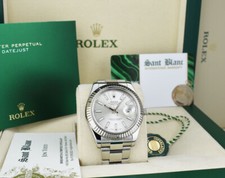 ROLEX - 18kt White Gold & SS DateJust II Silver Index Dial 116334 - SANT BLANC 2