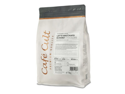 Cafe Cult Kaffee Latte Macchiato Schoko - 1KG - Aroma-Röstkaffee - ganze Bohne